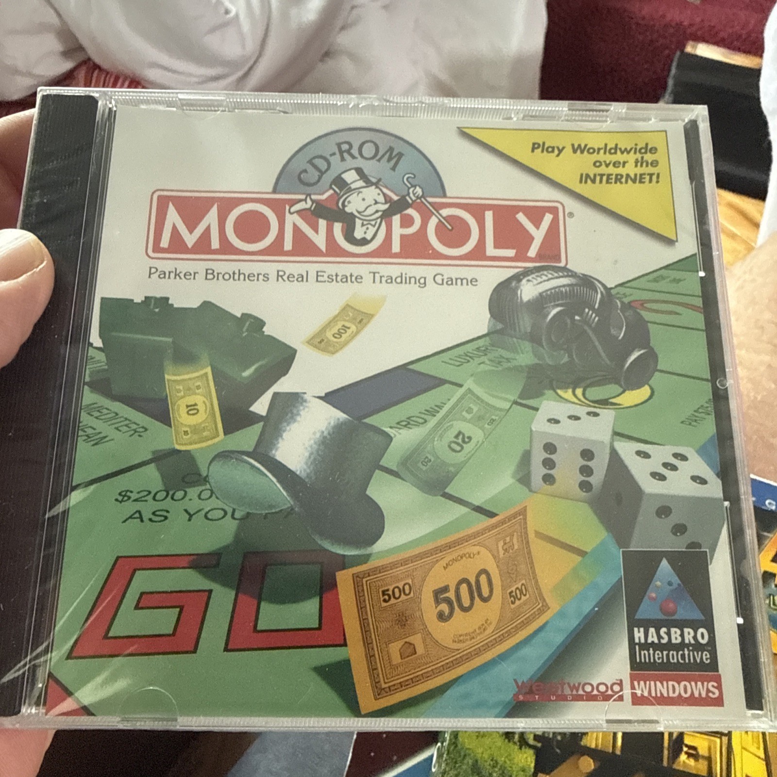 New, Sealed - Monopoly (1998) Windows 3.1/95 PC CD-ROM