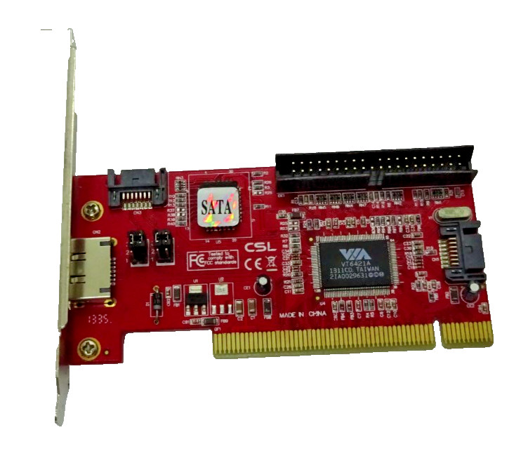 VIA VT6421A 1x EXTERNAL SATA 2x INTERNAL SATA 1x INTERNAL IDE COMBO CONTROLLER#GK14419