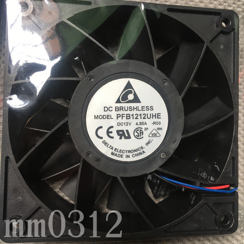 Delta  PFB1212UHE Fan 120mm 12038 12V 4.8A super large air volume cooling fan 