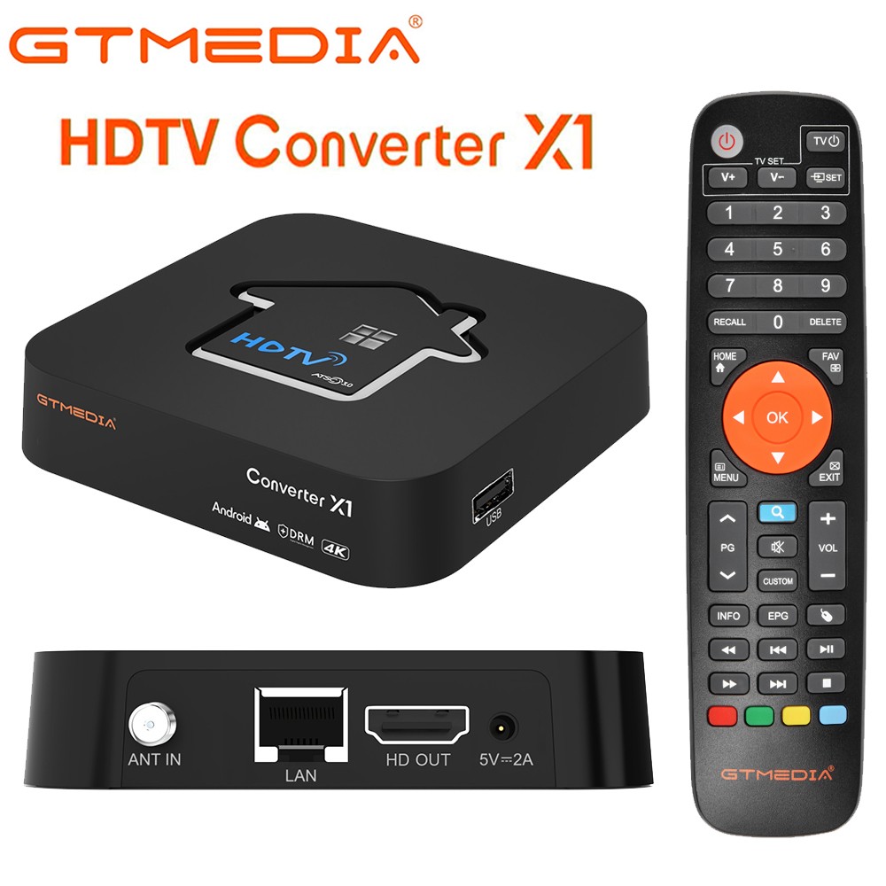 ATSC 3.0 4K UHD Digital OTA TV Tuner Converter Media Player Smart TV Box DVR EPG