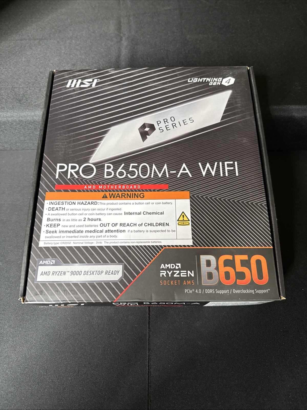Brand New MSI PRO B650M-A WIFI AM5 DDR5 AMD Micro ATX Motherboard