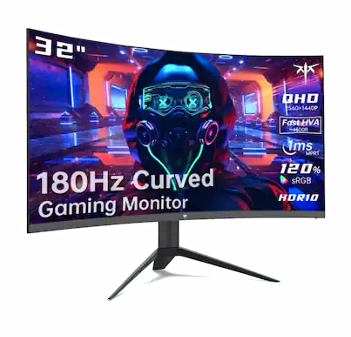 KTC H32S17F 32in Curved Gaming Monitor QHD 2560x1440 180Hz 1ms HDR10