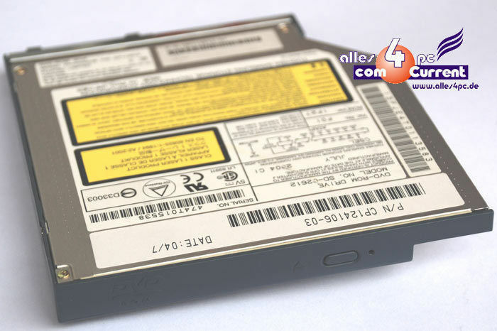 Dvd-Rom DVD CD CDROM fsc Fujitsu FSC Lifebook S7010D S7020 S7020D CP124106-03