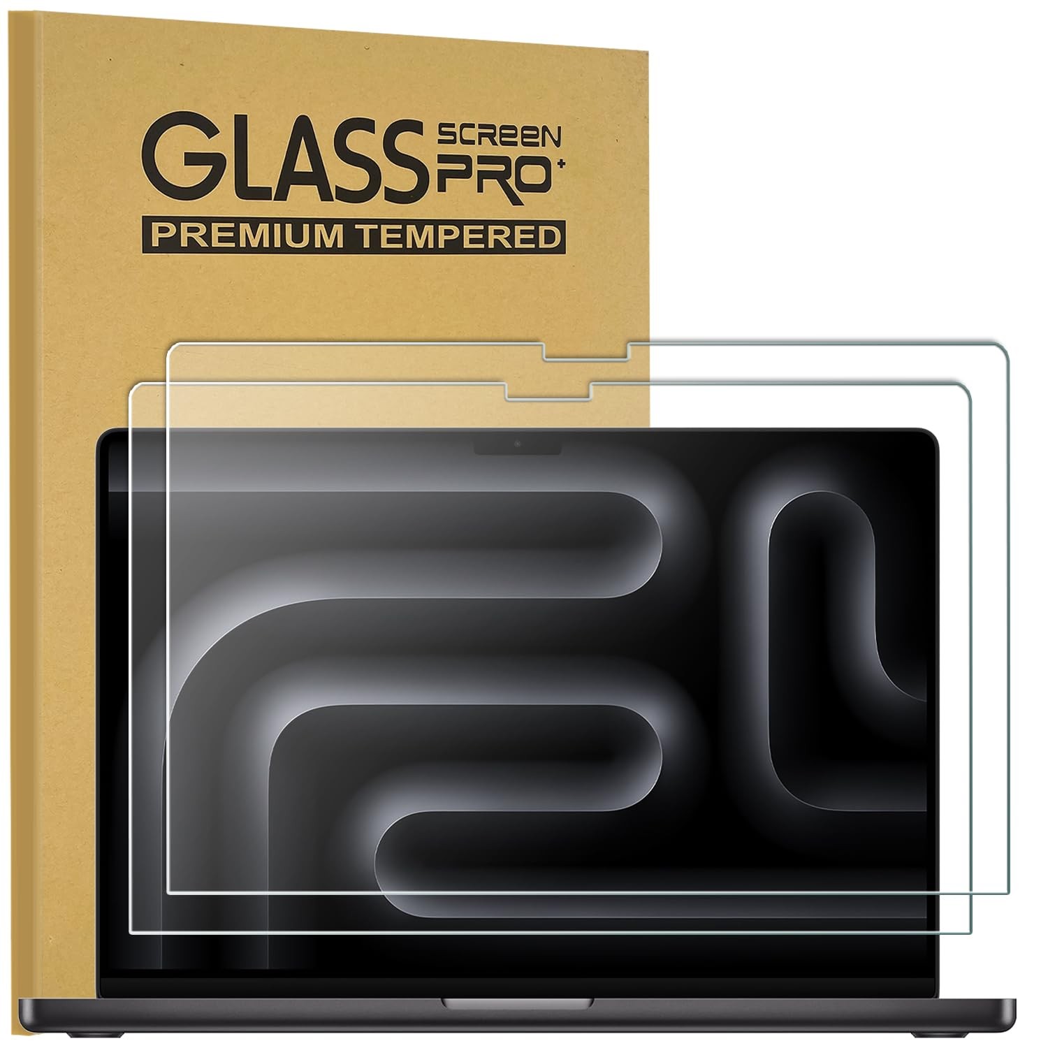 KEANBOLL 2-Pack MacBook Pro 14 Tempered Glass Macbook 14-Temerpered