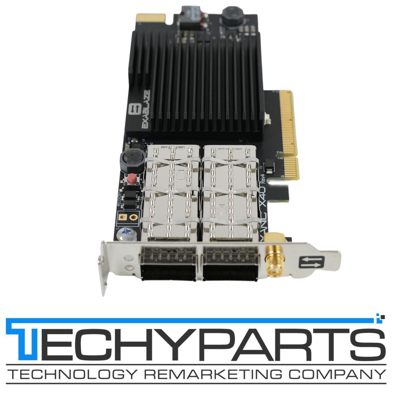 Exablaze ExaNIC X40 Dual-Port Low Latency 40GbE QSFP+ PCI-E 3.0 NIC FPGA SFF