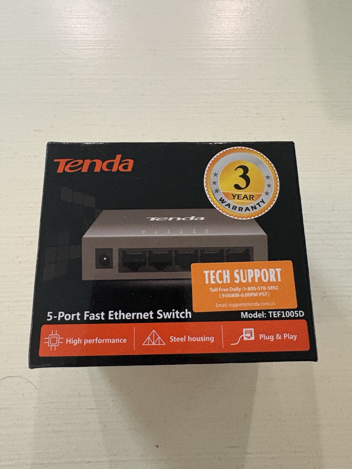 Tenda TEG1005D 5-Port Gigabit Desktop Switch