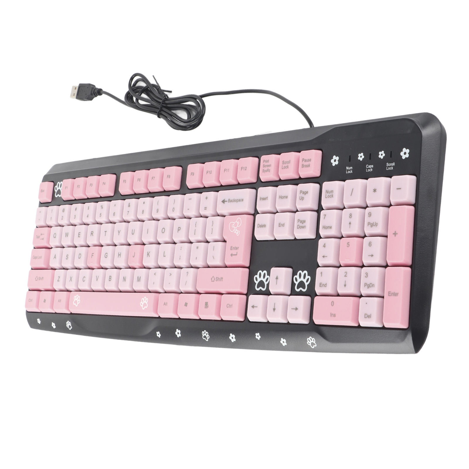 Wired Keyboard Cute Cartoon For PC Laptop Home And Fit