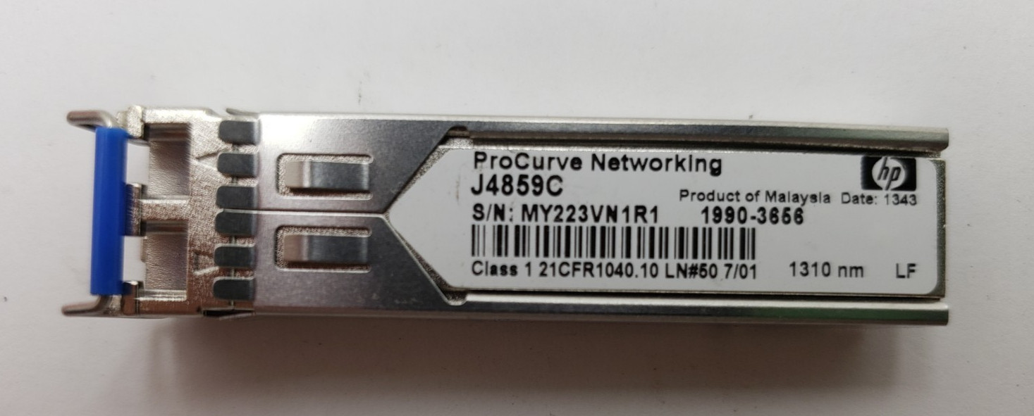 HP ProCurve Networking J4859C 1GbE, 1310nm,  SFP Transceiver Module P/N: J4859C