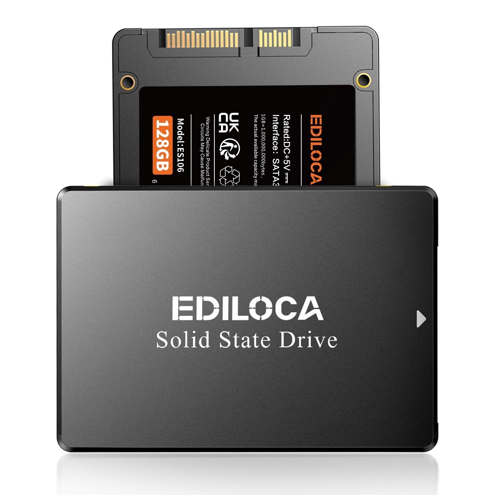 Ediloca 250GB Internal SSD 2.5" SATA III 6Gb/s 520MB/s 3D TLC NAND PC Laptop