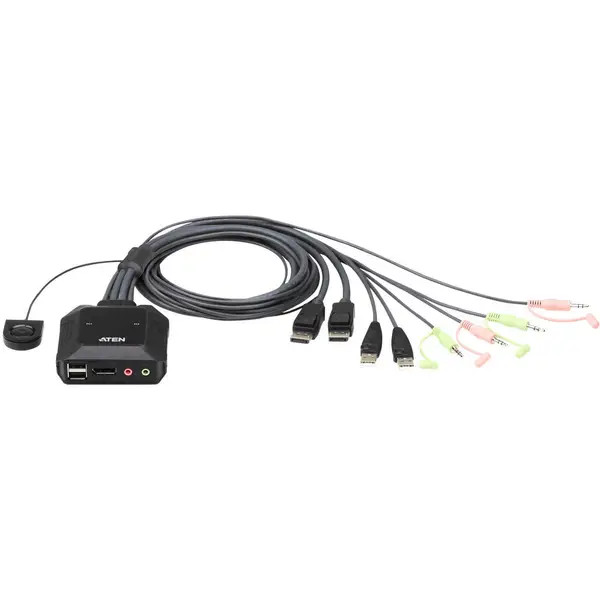 ATEN CS22DP-AT Switch KVM Display Port 4096 x 2160 Pixel