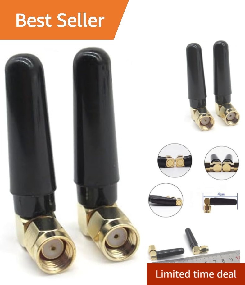 Compact 2.4GHz & 5GHz Omni-Directional Antenna with RP-SMA Connector for Routers
