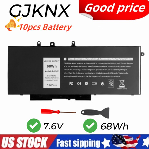 LOT 10pc Battery GJKNX For Dell Latitude 5480 5580 5280 5490 5491 5580 5590 5591