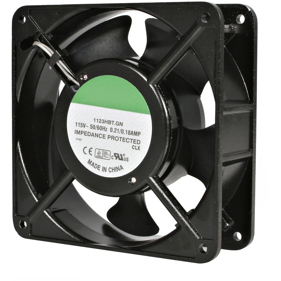 StarTech 120mm Axial Rack Muffin Fan for Server Cabinet, 115V, AC Cooling, Low
