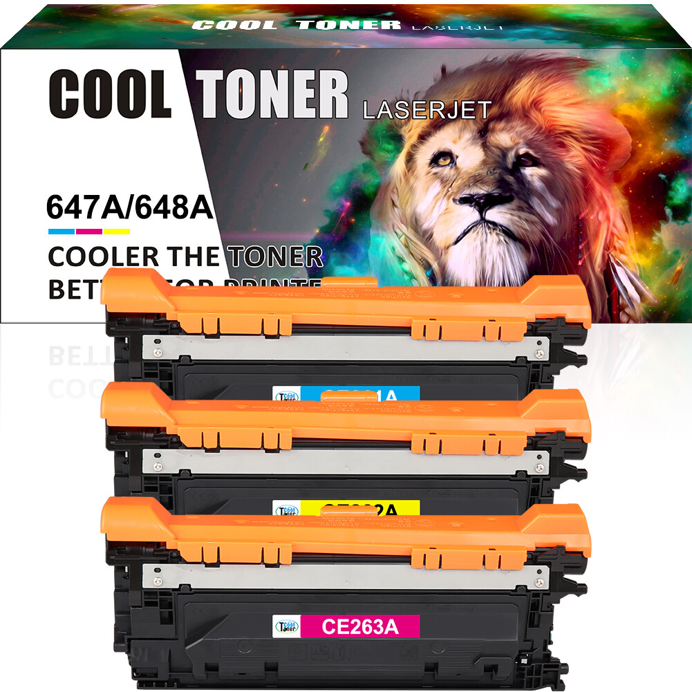3PK CE260A Color Toner Compatible With HP 647A Laserjet CP4025dn CP4520 CP4525dn