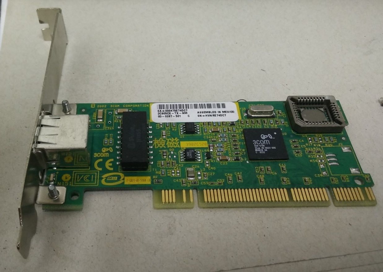 3Com 3C905CX-TX-NM PCI Network Interface 10/100Mbps Card - Lot of 5