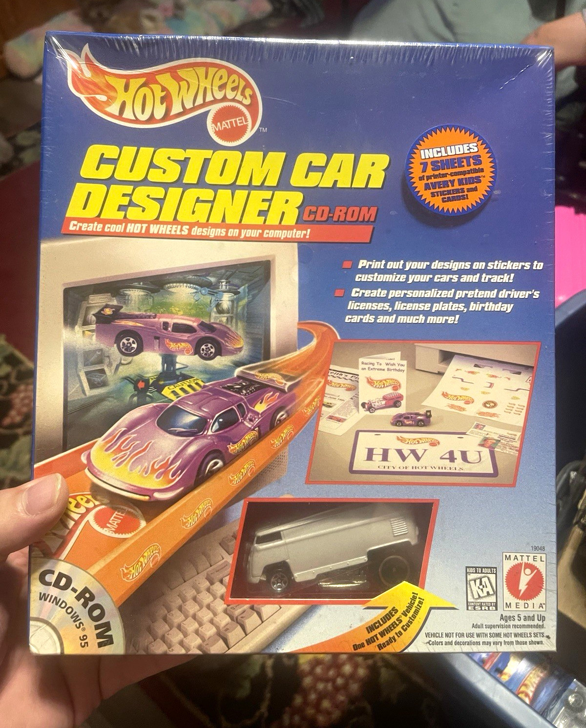Mattel Hot Wheels Custom Car Designer CD-ROM for Windows 95 English MPN 19048
