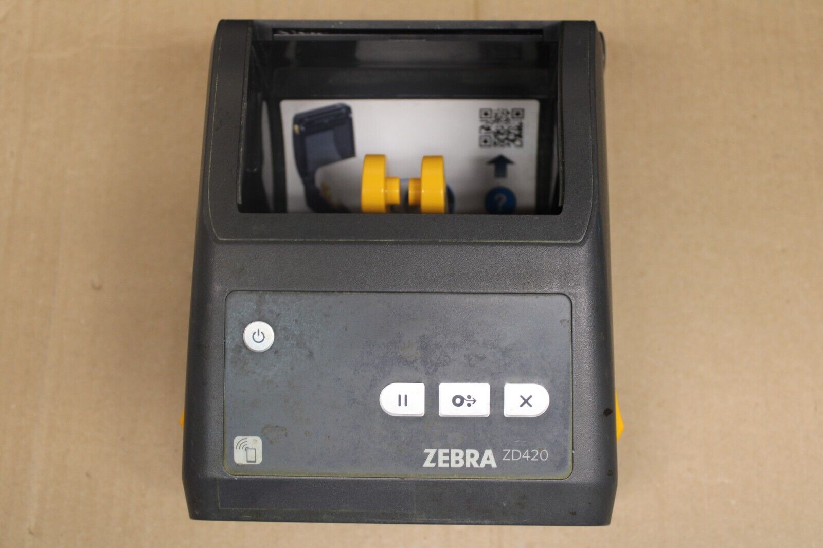 Zebra ZD420 Direct Thermal Printer ZD42043-D01000EZ - Missing Top - Untested