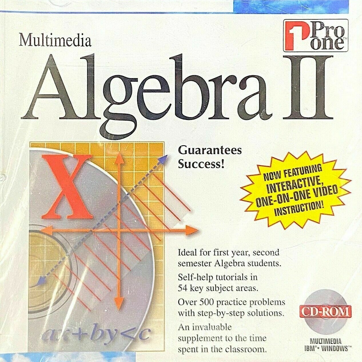 Pro One Multimedia Algebra II  MINT CD-ROM #37