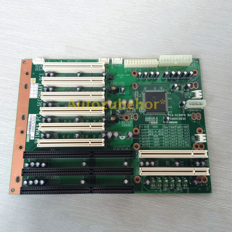 IPC Baseboard PCA-6108P6 Rev.B4 6 PCI Backplane Pre-owned
