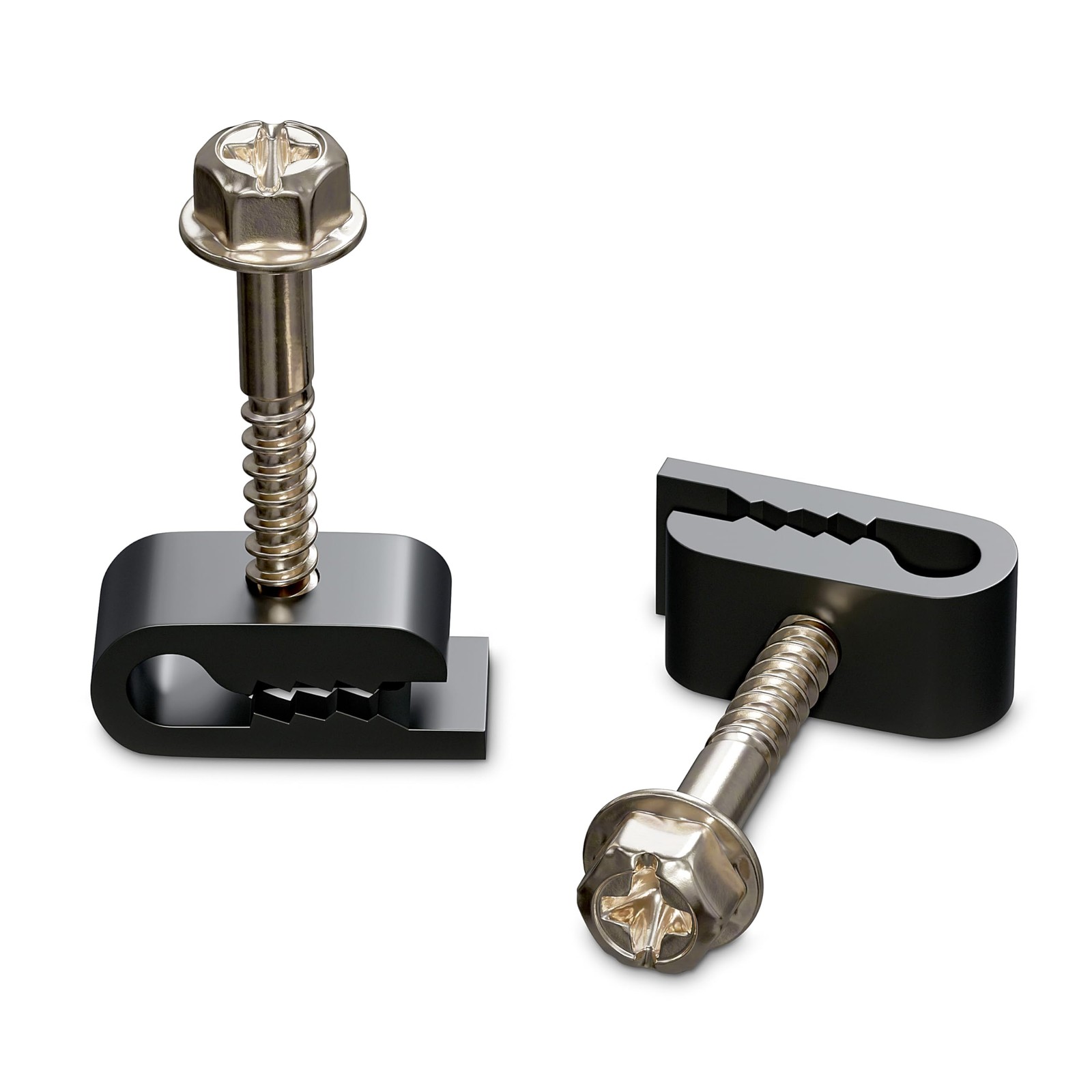 THE CIMPLE CO Mini Screw-in Cable Clips and Fasteners - Indoor/Outdoor Single...
