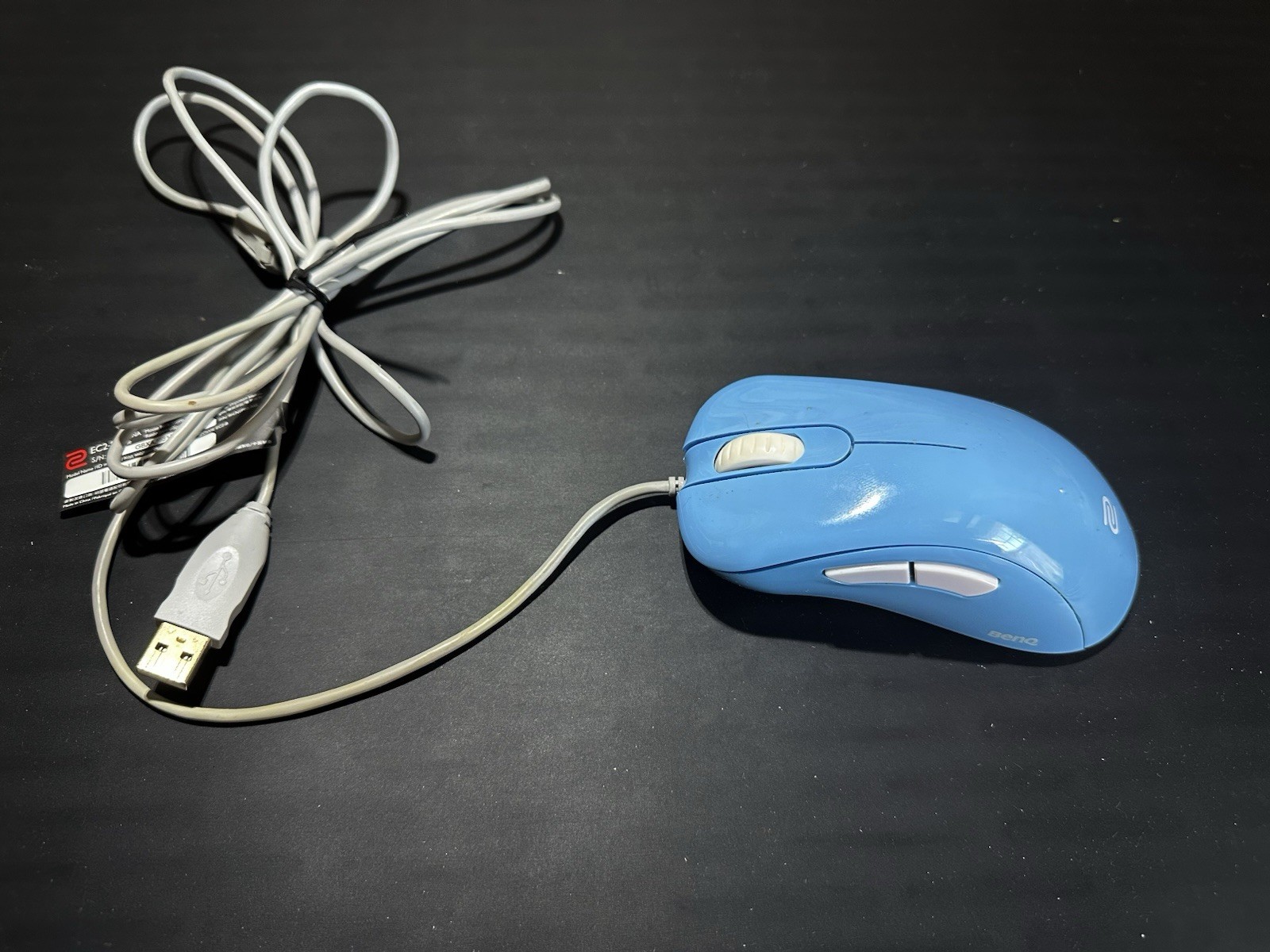 RARE Zowie Divina Blue esports mouse Discontinued FK2-B  CLEAN & PC TESTED