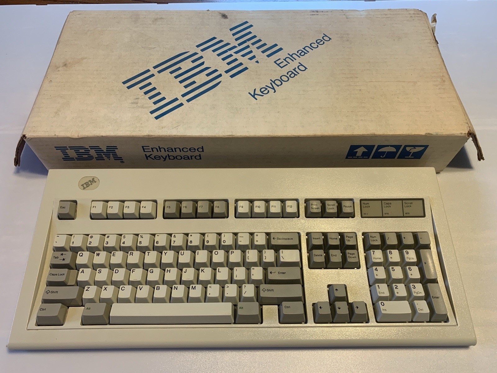 Vintage IBM Model M Clicky Mechanical Keyboard PN:1391401 1991 - NO CORD Read