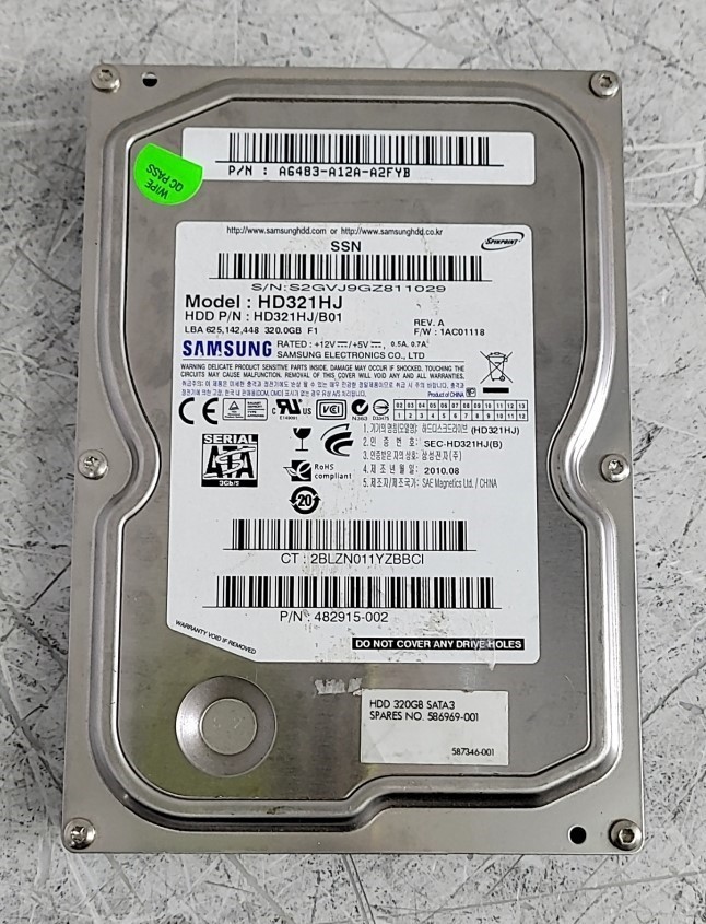 SAMSUNG HD321HJ HD321HJ/B01 Hard Drive 320GB 3.5" SATA