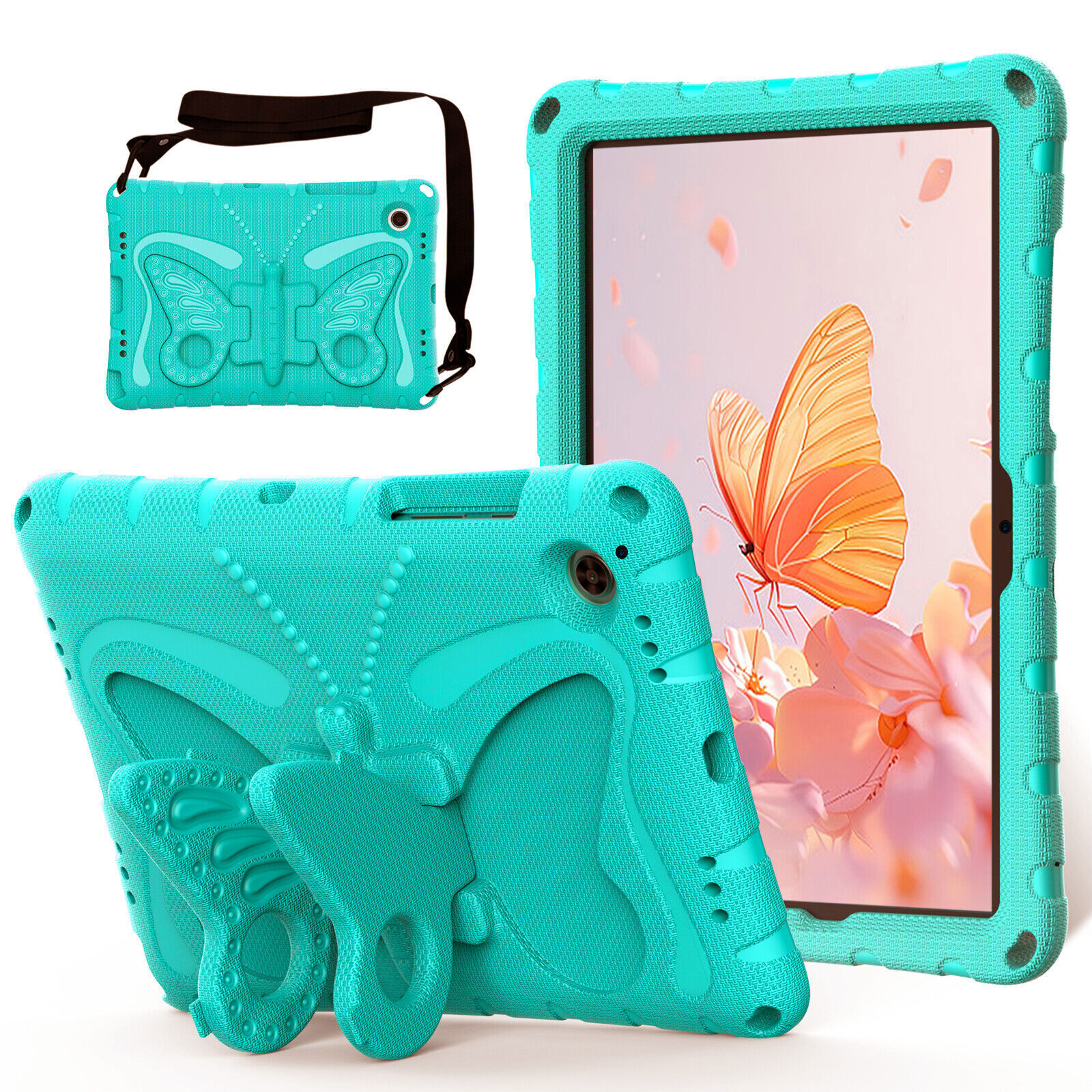 Fr Samsung Galaxy Tab A9/A9+ 2023 EVA Rugged Strap Kids Stannd Tablet Hard Case 