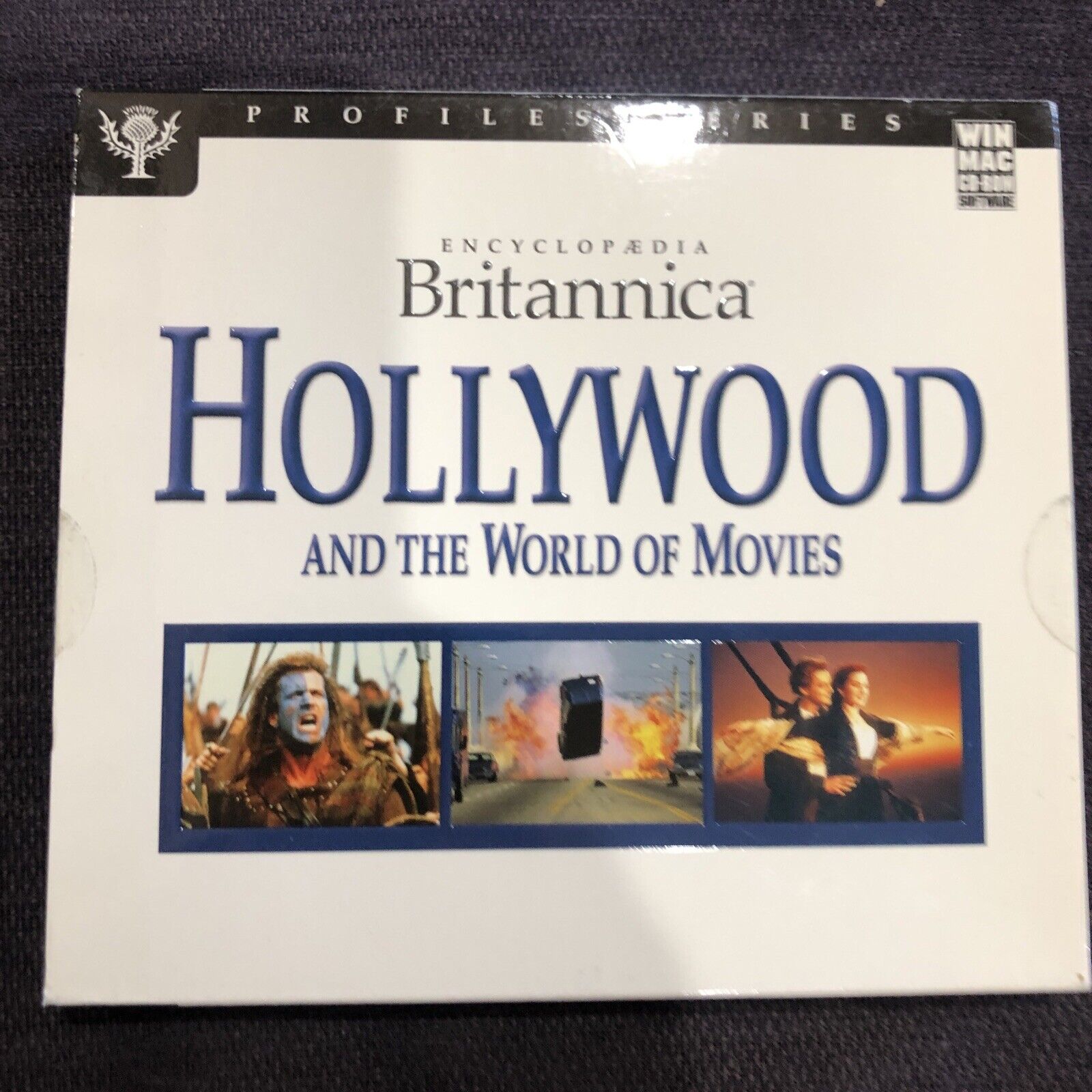 Encyclopedia Britannica Hollywood and the world of Movies Cd Rom 