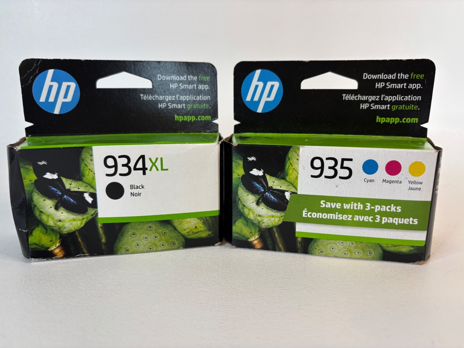 Genuine HP 934XL Black (Exp 7/2027) + HP 935 (Exp 6/2025) Cartridges NEW SEALED