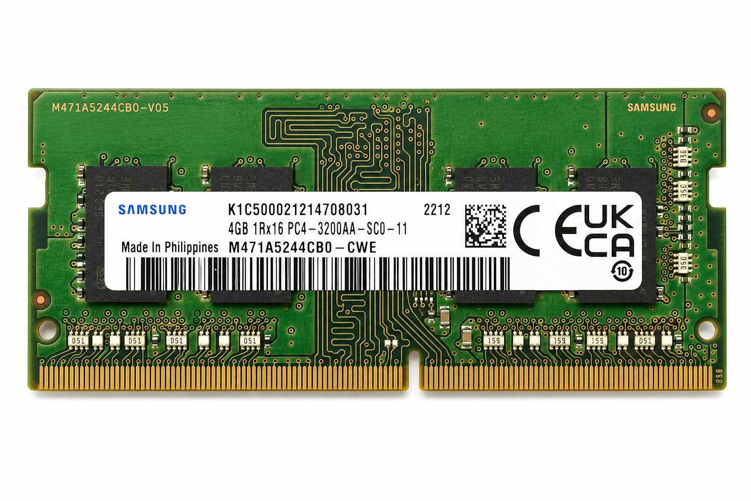Samsung 4GB DDR4 3200MHz PC4-25600 1Rx16 Laptop RAM (M471A5244CB0-CWE HP)™