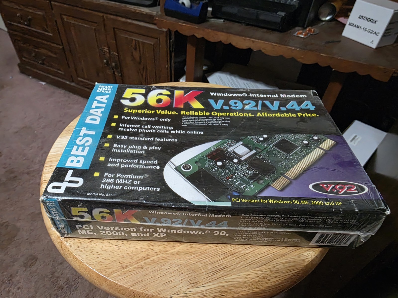 Vintage Best Data 56K Internal Data Fax Modem - PCI New Sealed Old Stock