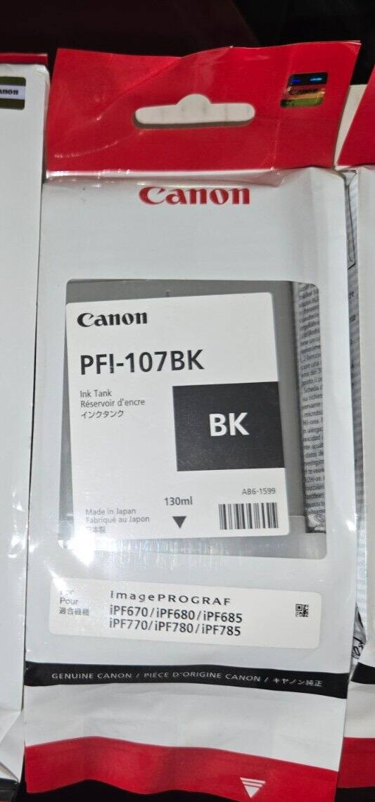 Original Canon PFI-107MBK Ink Cartridge - Matte Black