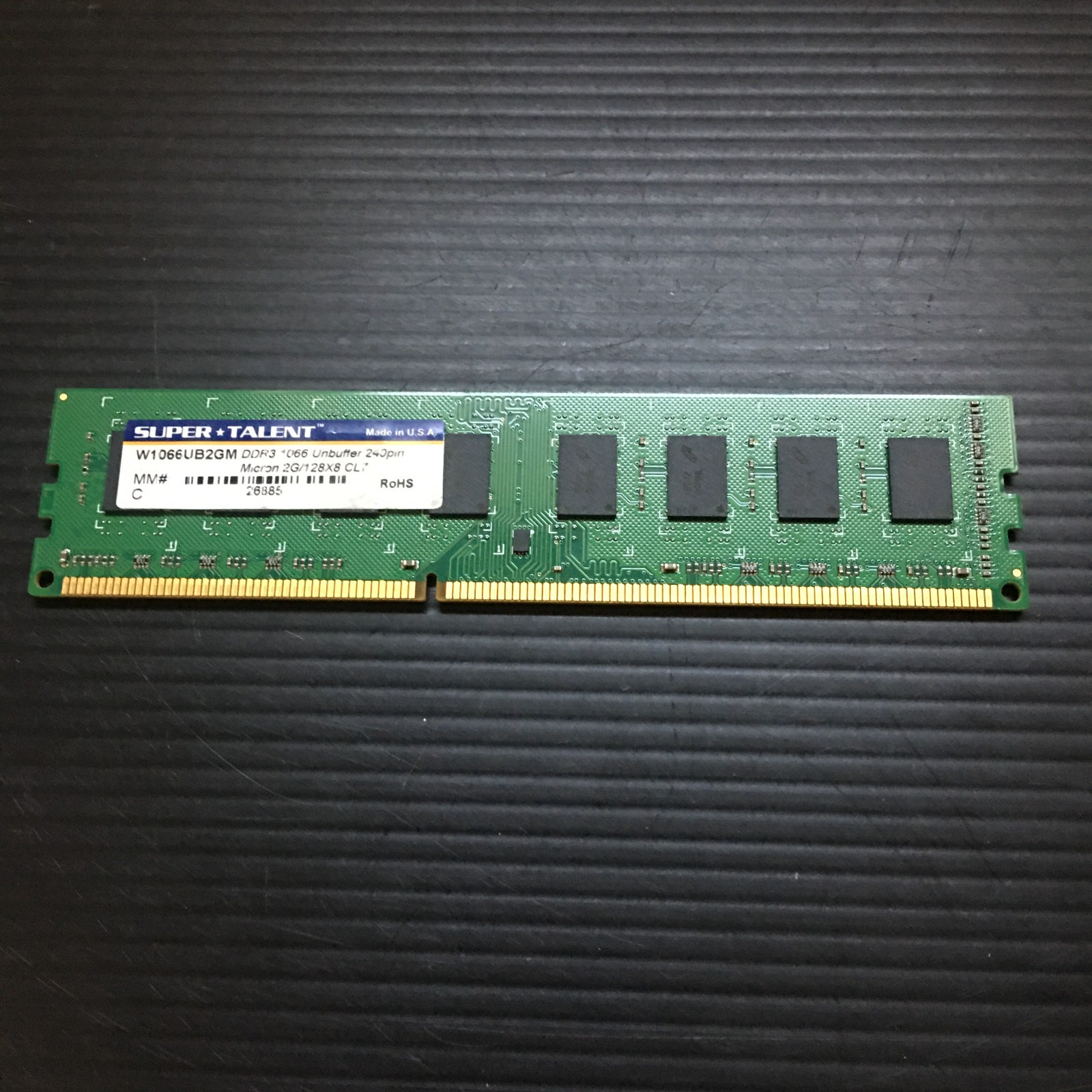 Super Talent 2GB DDR3 1066MHz Unbuffered W1066UB2GM Desktop RAM Memory USA Made