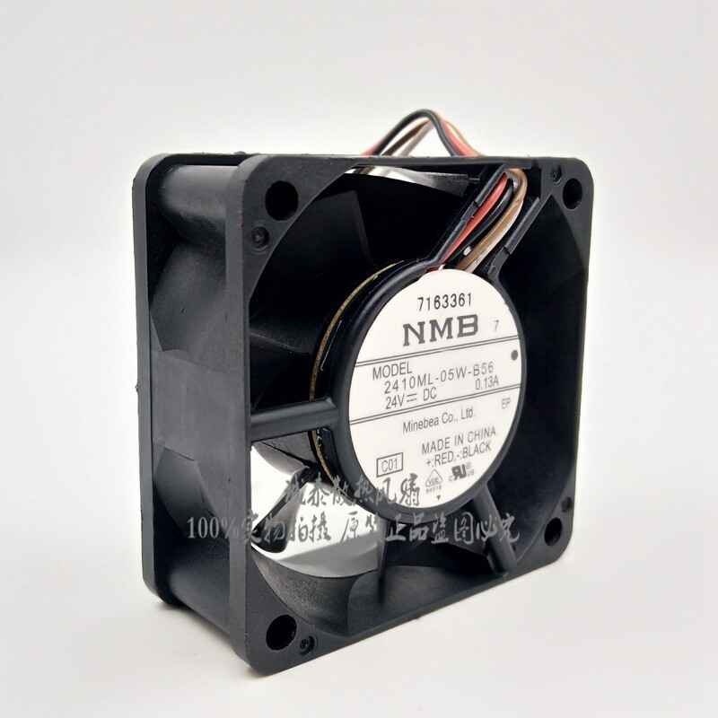 1PCS NMB 2410ML-05W-B56 6025 DC24V 0.13A 4-wire inverter cooling fan