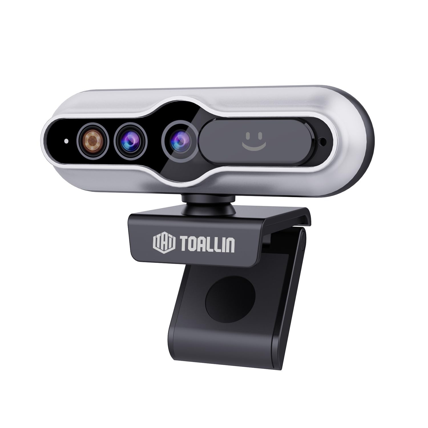 TOALLIN 2K Auto-Focus QHD Webcam Windows Hello Privacy Shutter w/Microphone New