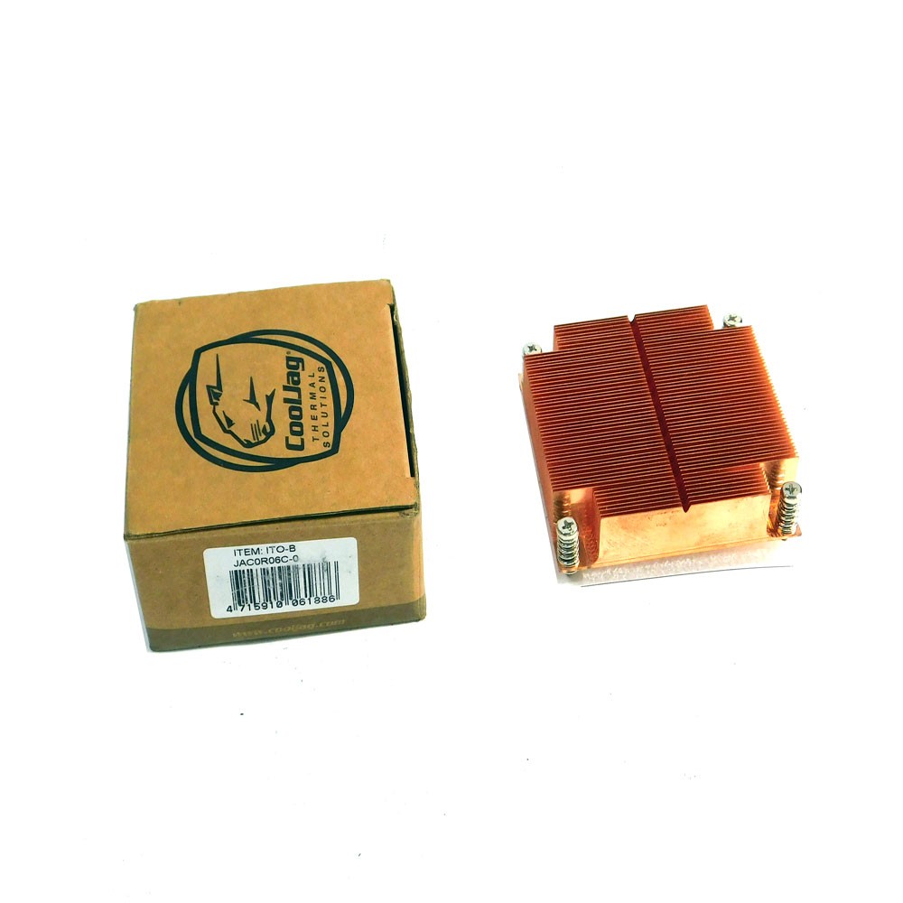 NEW CoolJag ITO-B JAC0R06C-0 Square Type Copper CPU Heatsink 2011 Socket