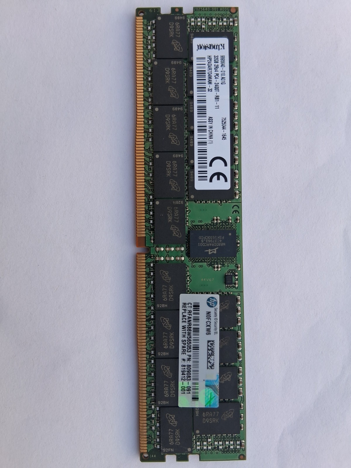 Kingston 32GB 2Rx4 PC4-2400T DDR4-2400Mhz ECC  Server RAM HP24D4R7D4MAM-32