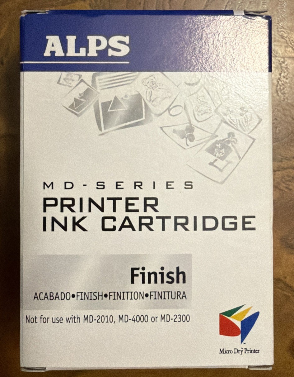 Alps Finish Cartridge for MD Series Printer.  P/N 106054-00.  2-Pack