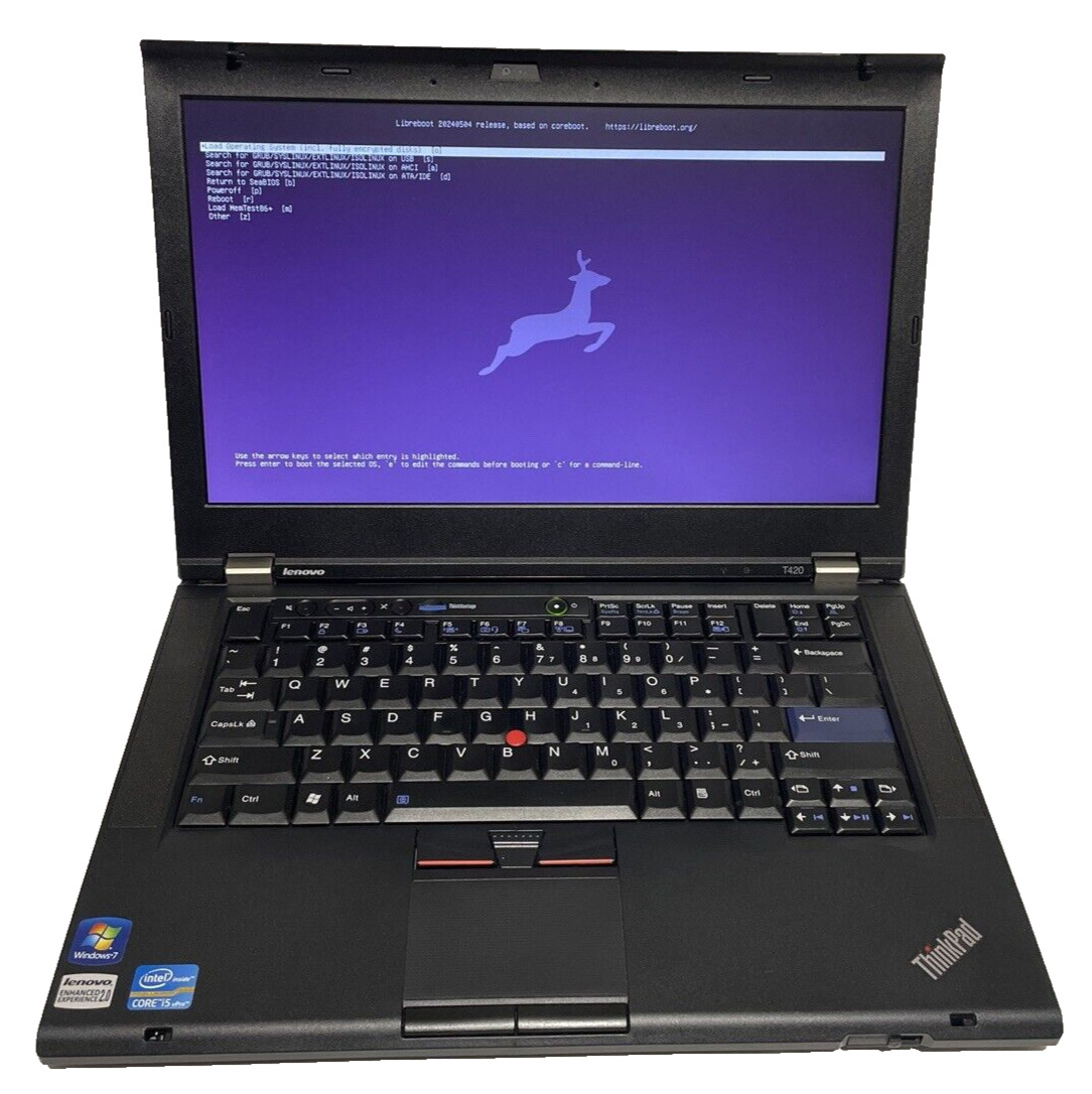 Libreboot ThinkPad T420 (SeaBIOS + Grub) i5-2520M 2.5GH 128GB SSD 16GB RAM