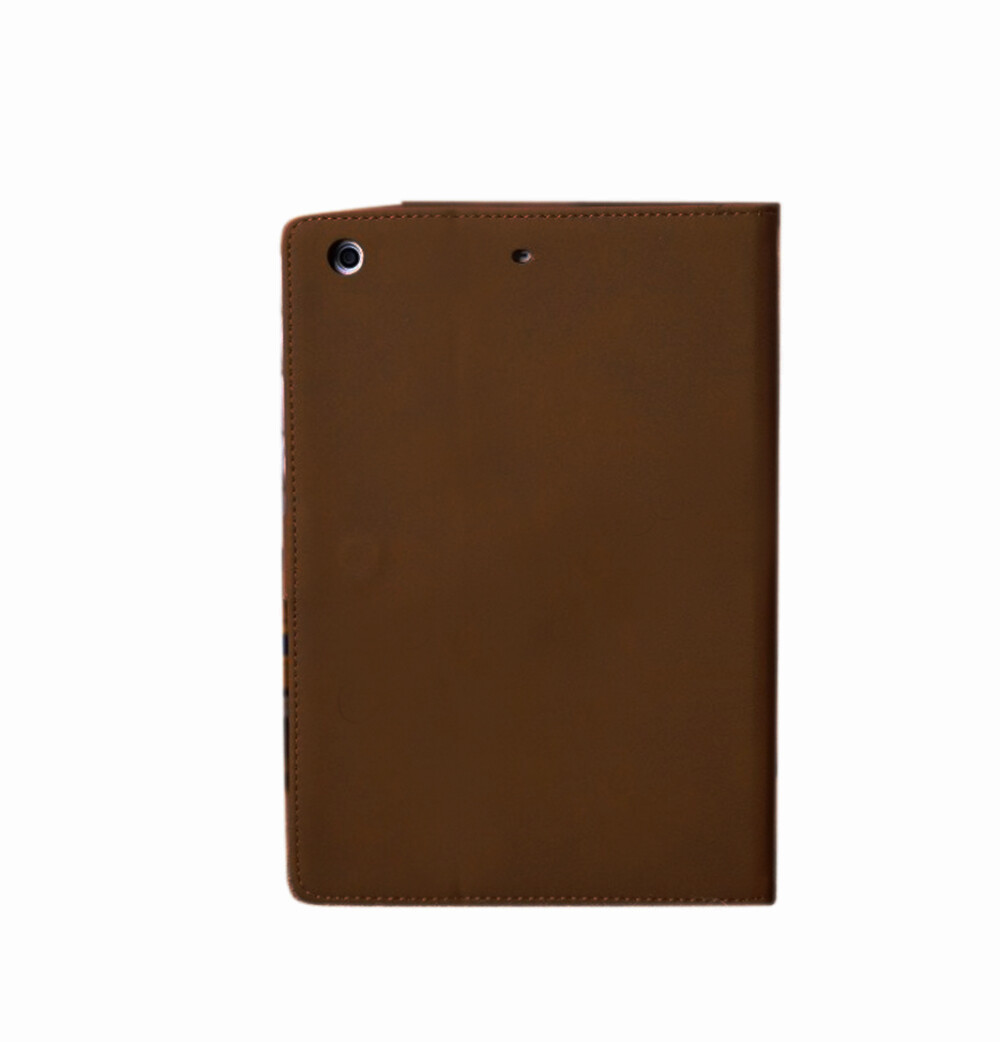 Magnetic Flip PU Leather Wallet Case Cover For iPad Mini 2 Brown