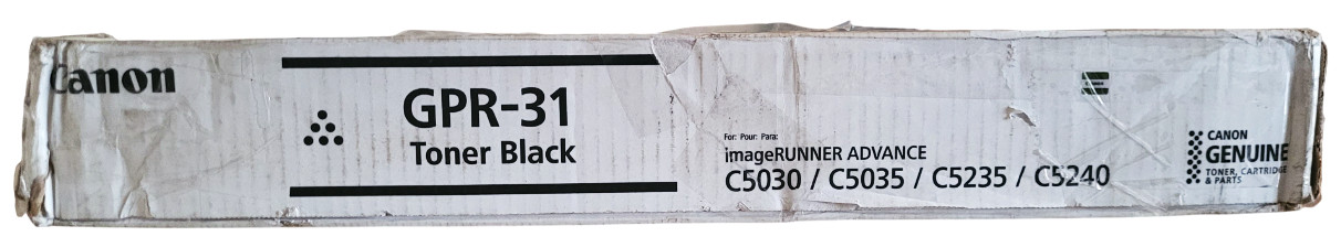 Canon GPR-31 GPR31 Black Toner Cartridge New With Deformed Box