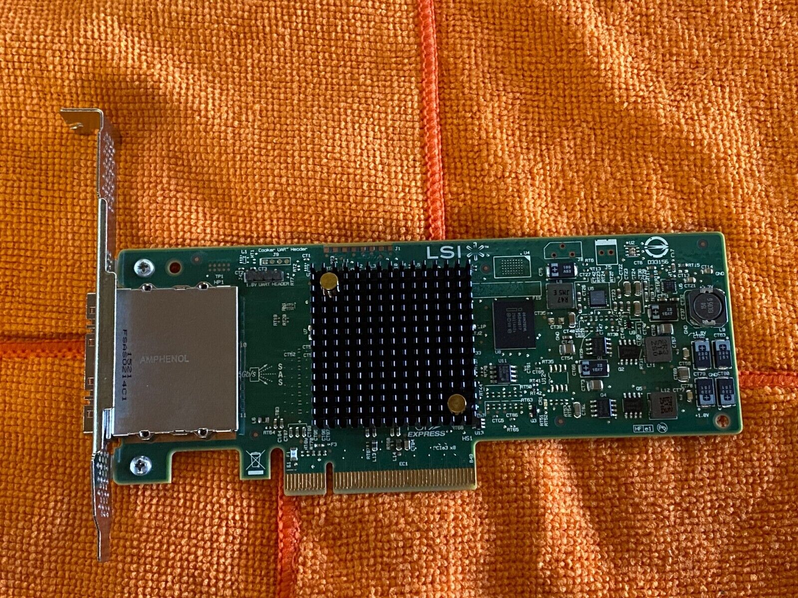 LSI DUAL PORT 6GB PCI-E SAS HOST BUS ADAPTER HIGH PROFILE P/N: SAS9207-8e