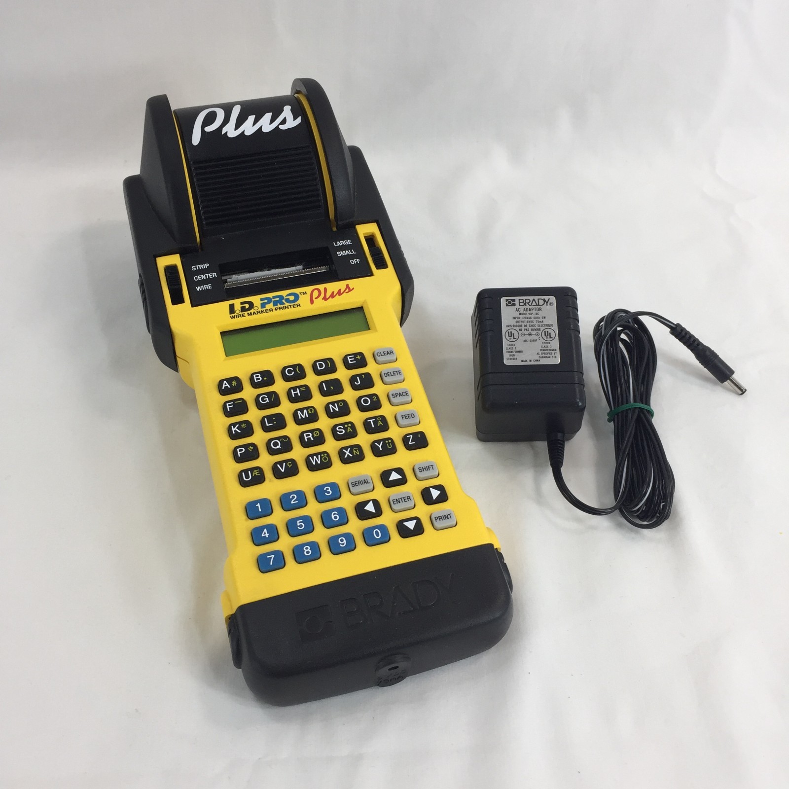 Brady I.D. Pro Plus Wire Marker Printer AC Power Supply For Parts or Repair