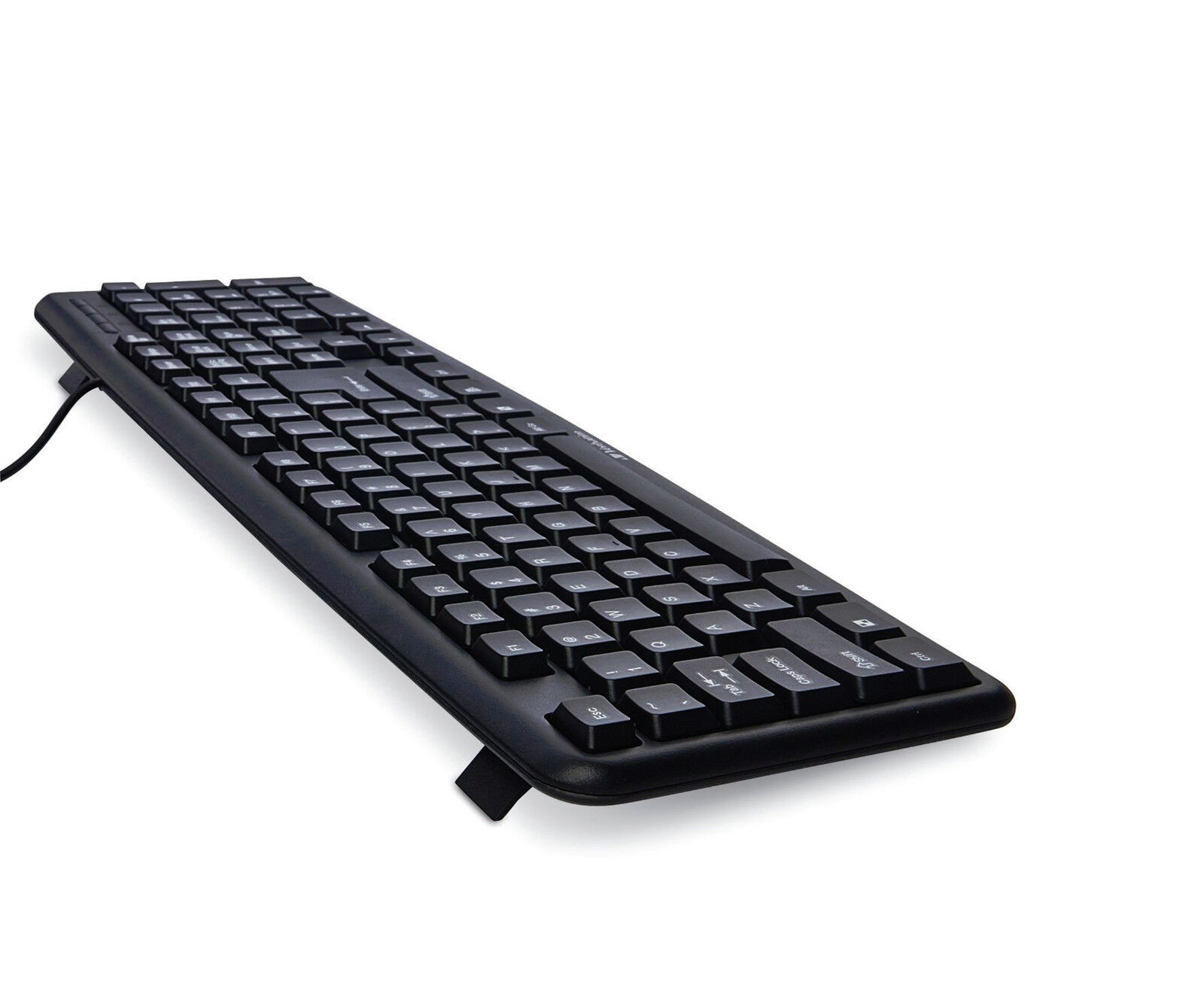 Comfortable Quiet Wired USB Full Size Corded Keyboard for PC/MAC Laptop Desktop