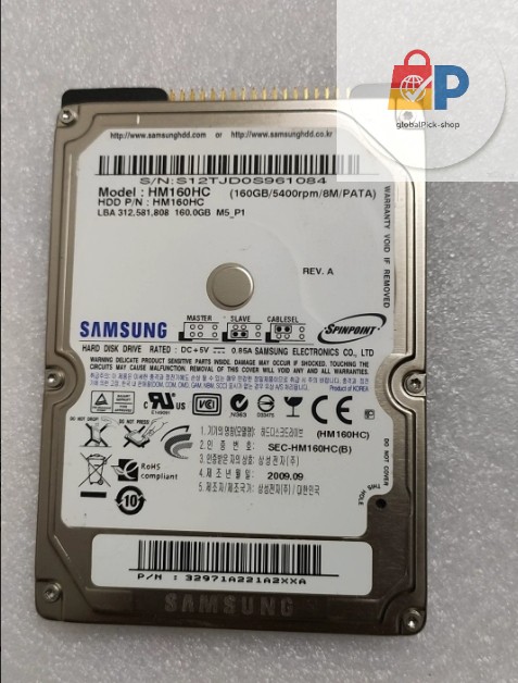 SAMSUNG 160GB HM160HC 5400RPM IDE PATA 2.5" Hard Drive FOR Laptop Computer
