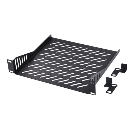 GeeekPi 1U Server Rack Shelf 10" Vented Cantilever Tray