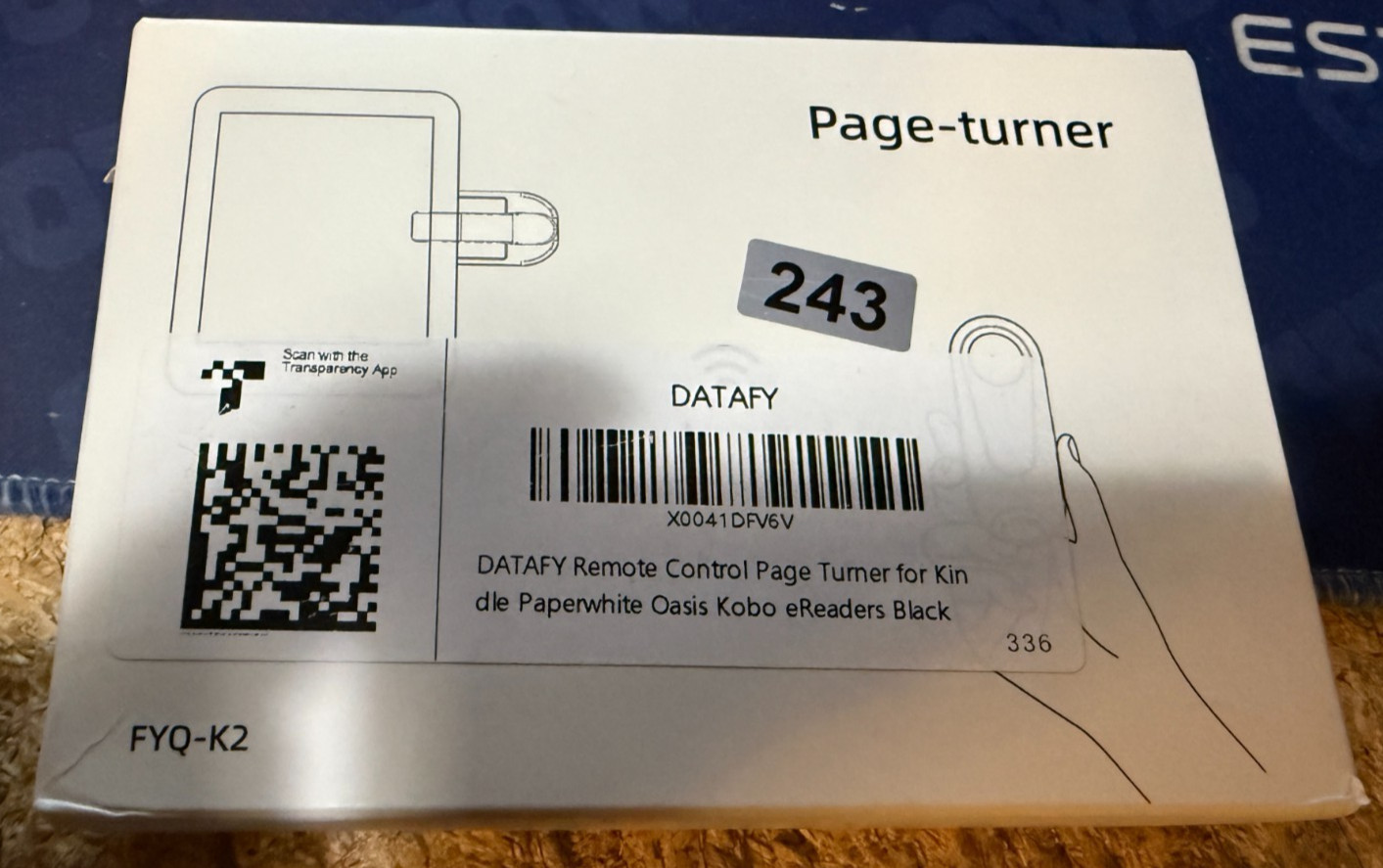 DATAFY---REMOTE CONTROL  PAGE TURNER---KINDLE PAPERWHITE OASIS
