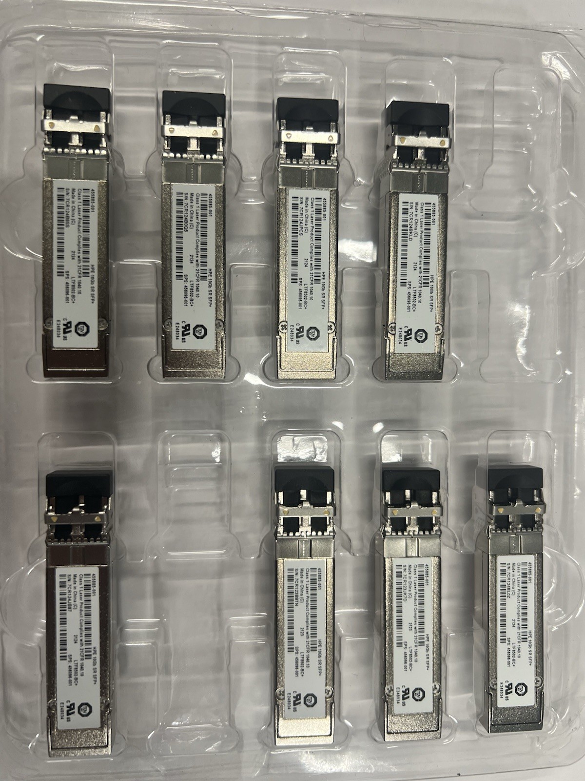 HPE 10Gb SR SFP+ Transceiver Module P/N: 456096-001