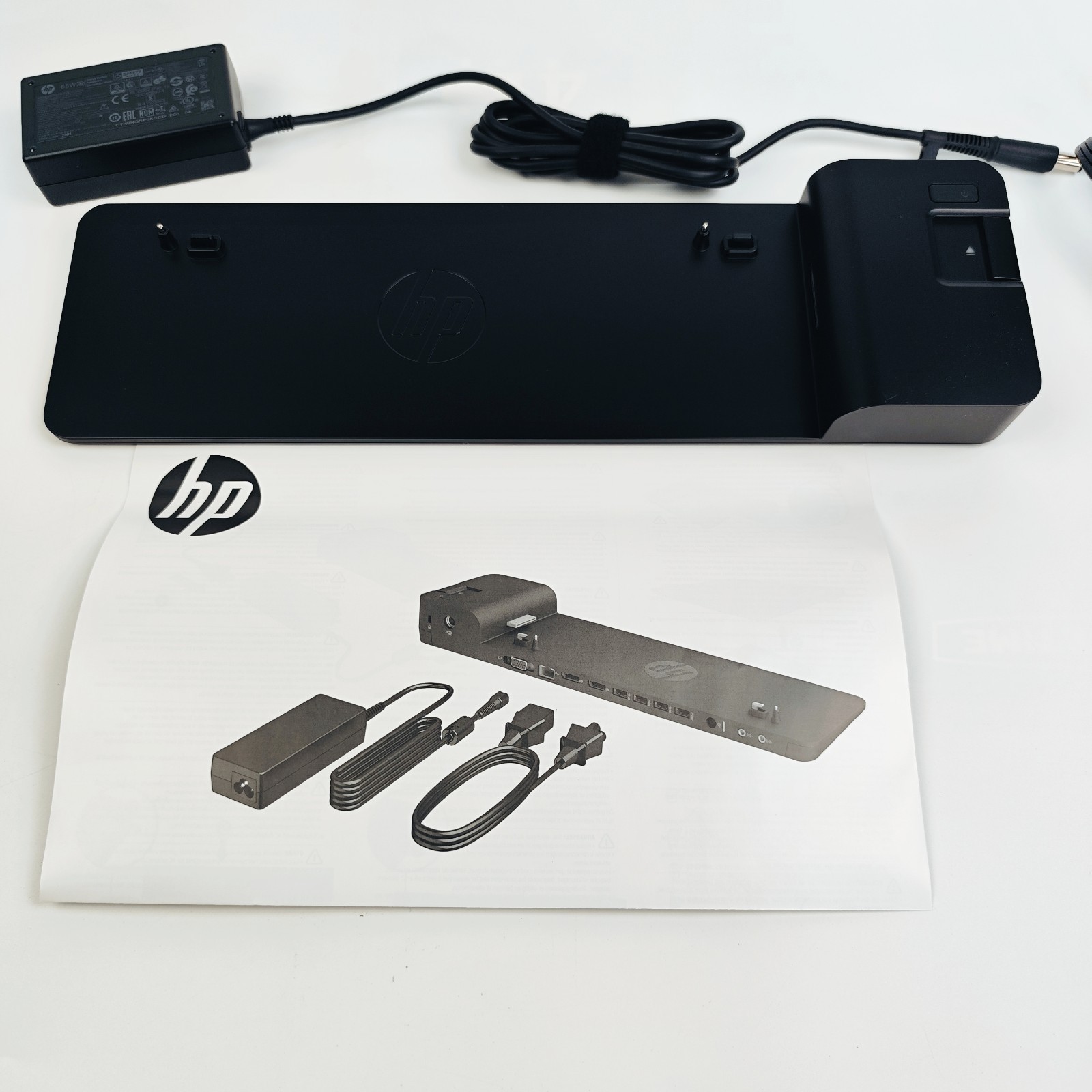 HP UltraSlim Docking Station G2 D9Y32 | 4x USB 3.0 | VGA & DisplayPort | LAN
